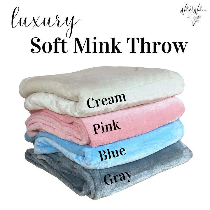 luxury mink soft custom family couch throw blanket - Wild Wishes Shop
